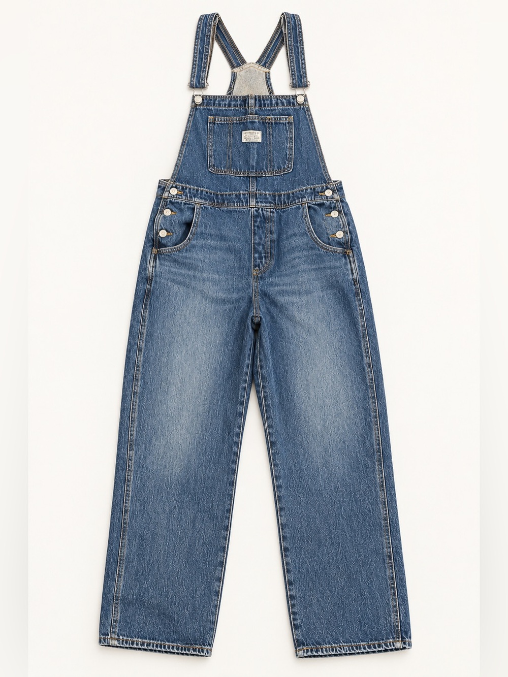 Levi's Blue Denim Women's Overalls with Front Bib
